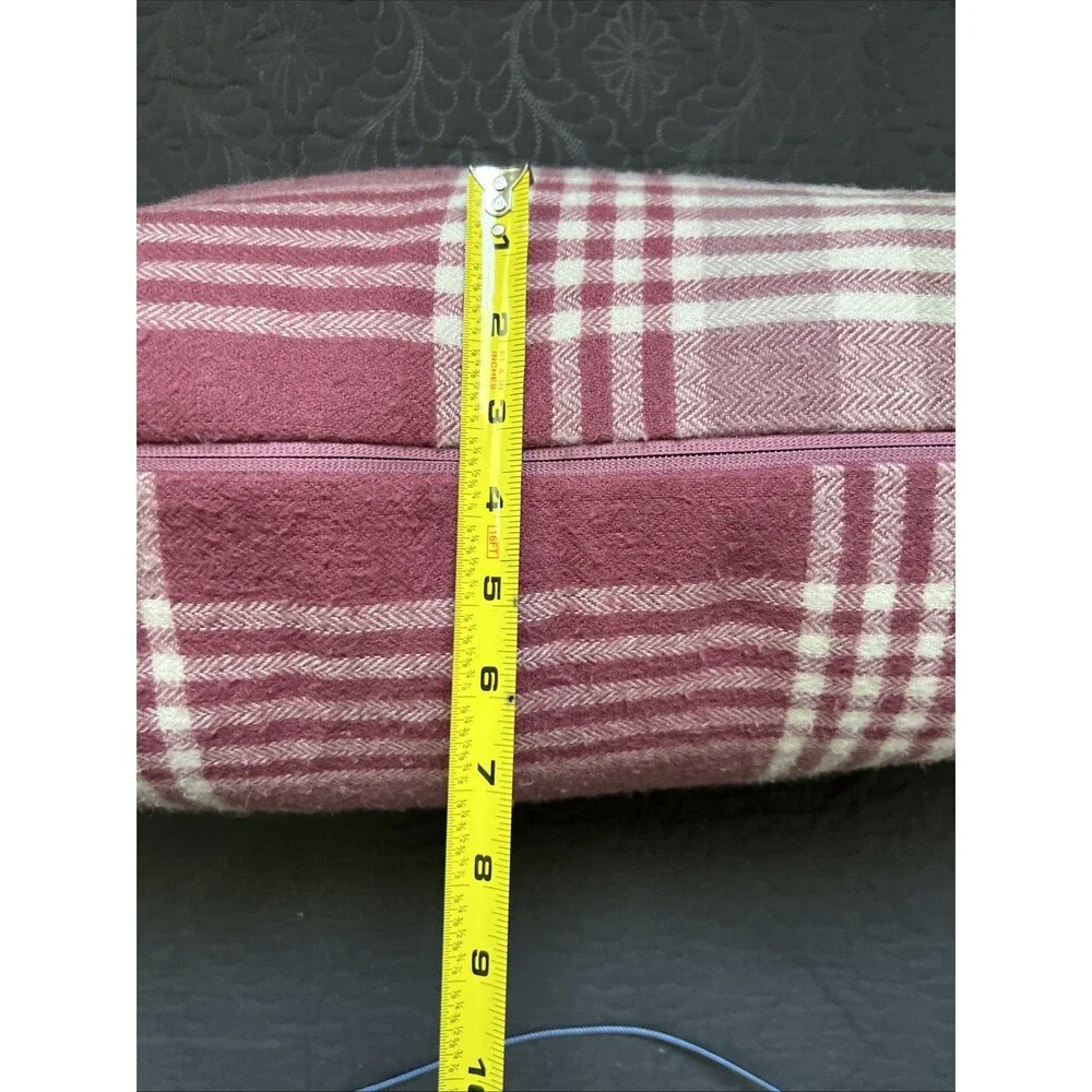 Ugg Charger Plaid Pillow 100% Wool 22”x 15” Home Accent Decor Comfort Farmhouse